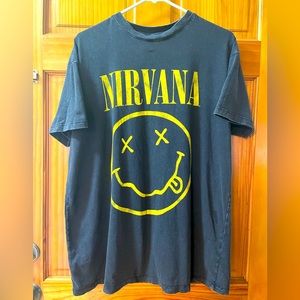 Cotton On Black and Gold Vintage Nirvana tee shirt. Size S. Gently used.
